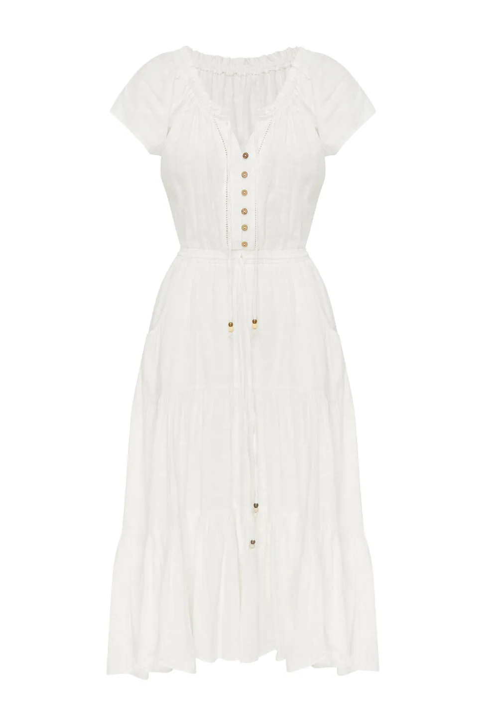 Aida Maxi Dress - White