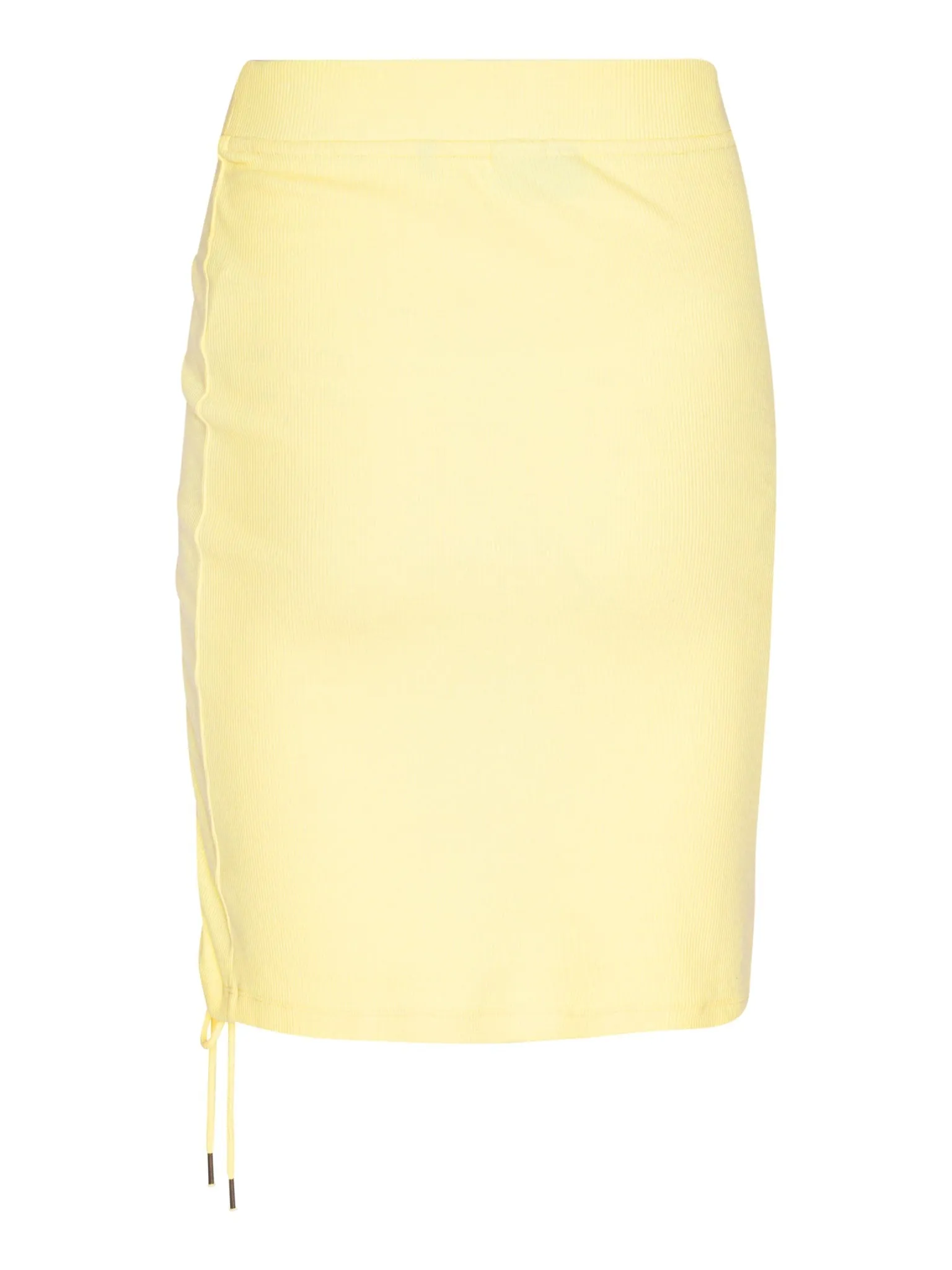 Crest Ribbed Adjustable Skirt Mellow Yellow
