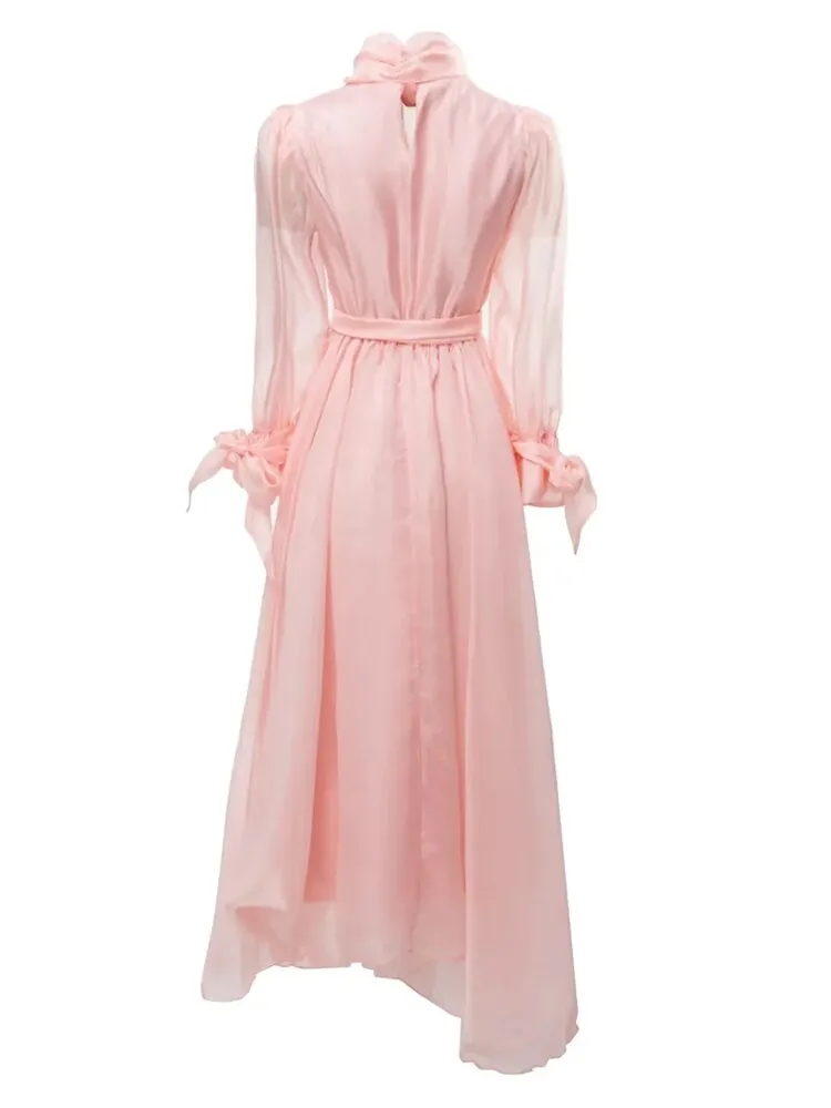 Flare Sleeve Women's Midi Dress