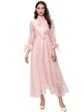 Flare Sleeve Women's Midi Dress