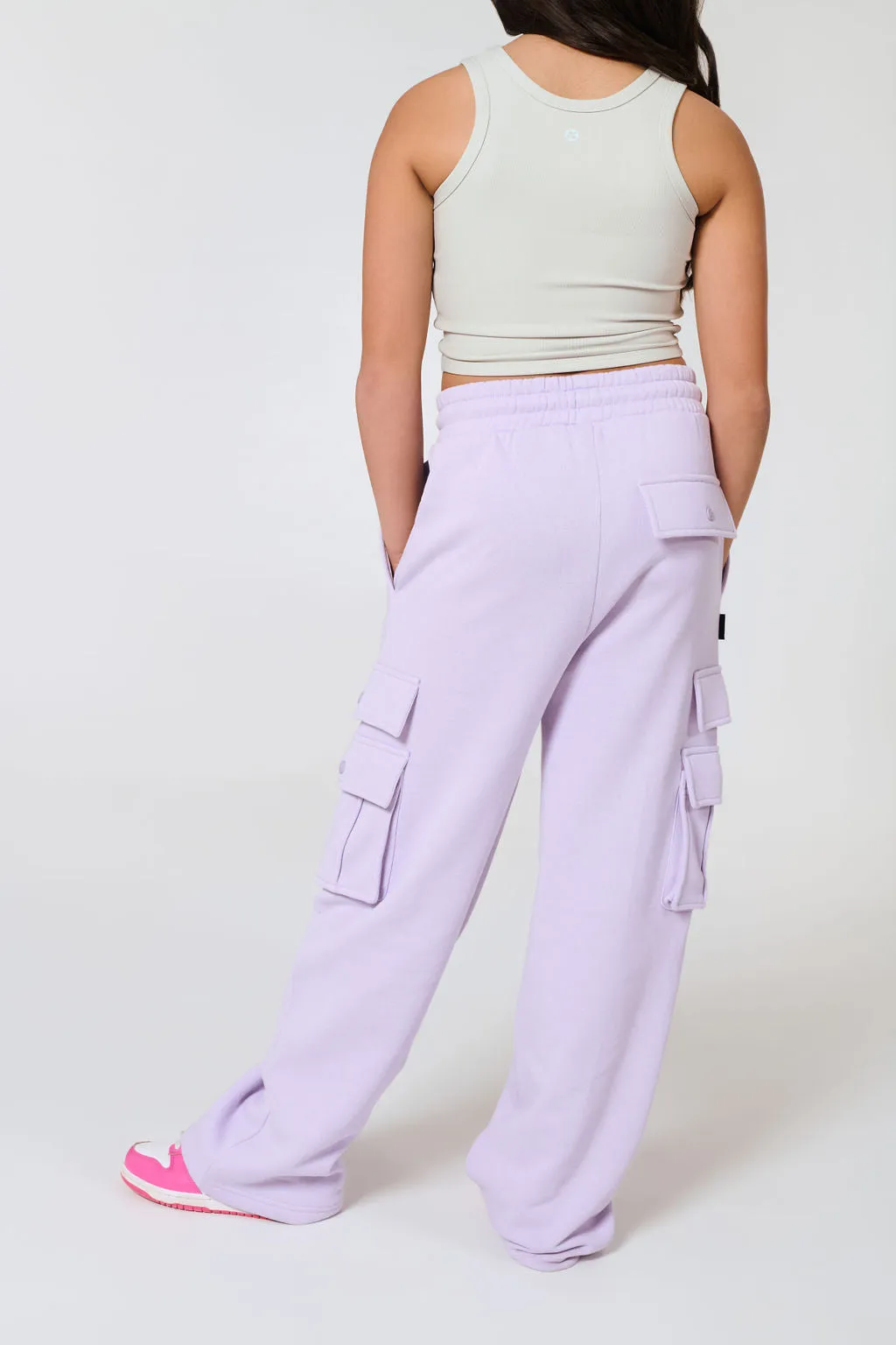 Girls Pop & Lock Cargo Pants Lavender