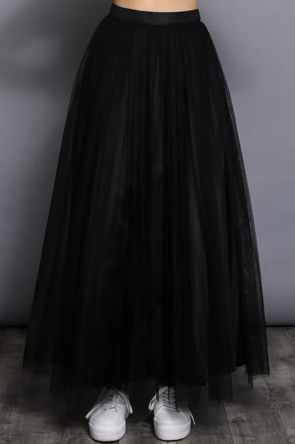 Mesh Maxi Skirt