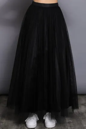 Mesh Maxi Skirt