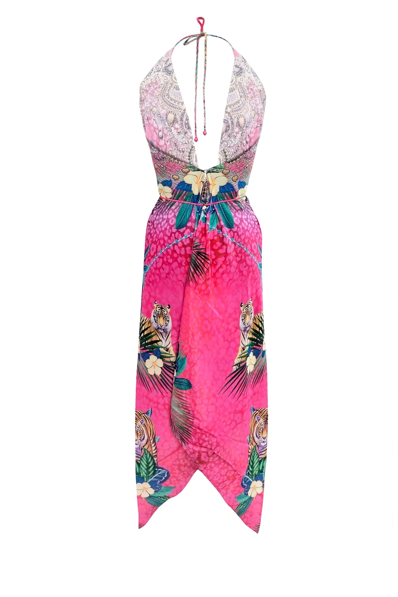 Printed Homecoming Dress in Pink