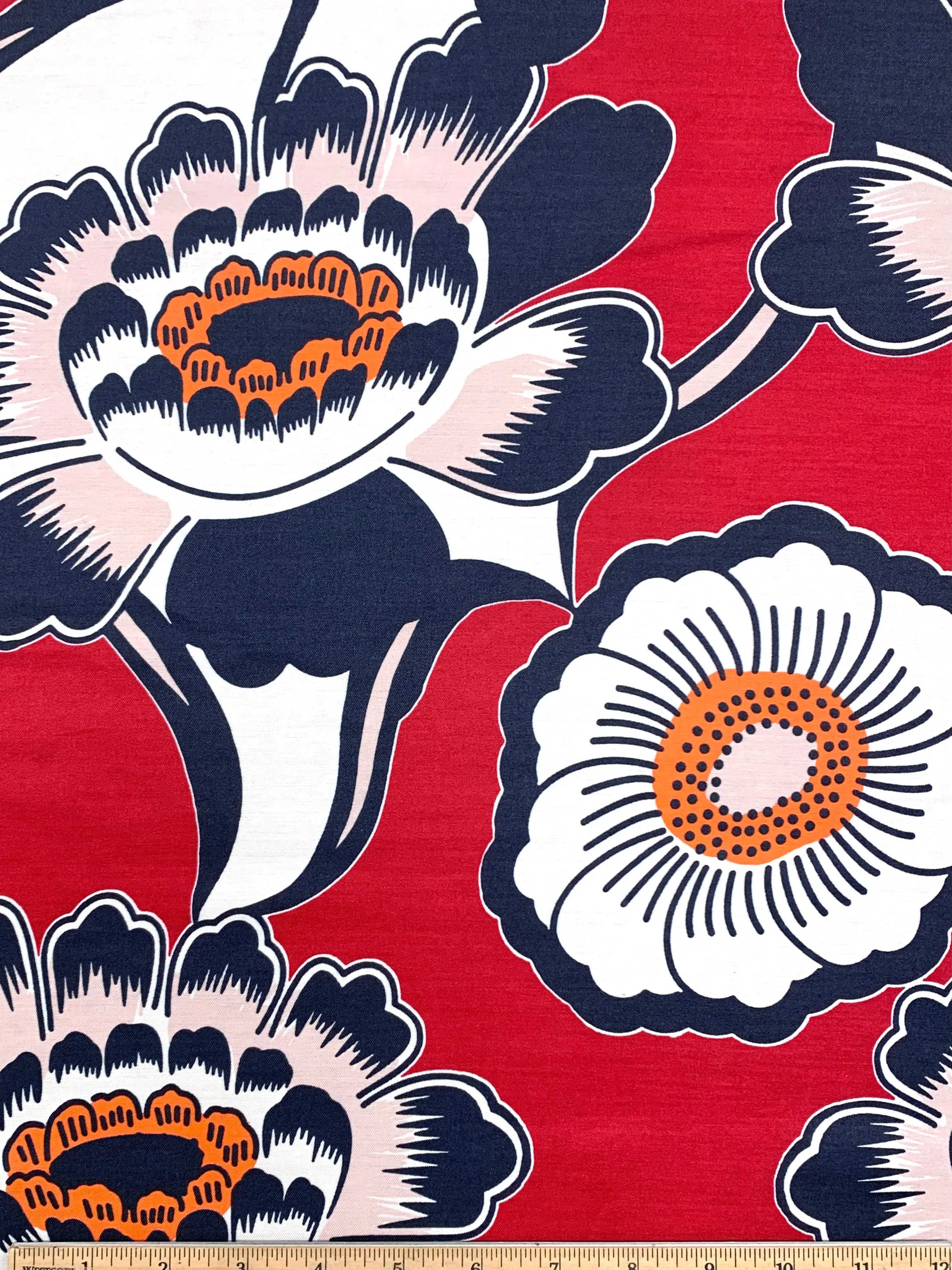 S-7436W-B ALHAMBRA FLORAL SILK VISCOSE TWILL.