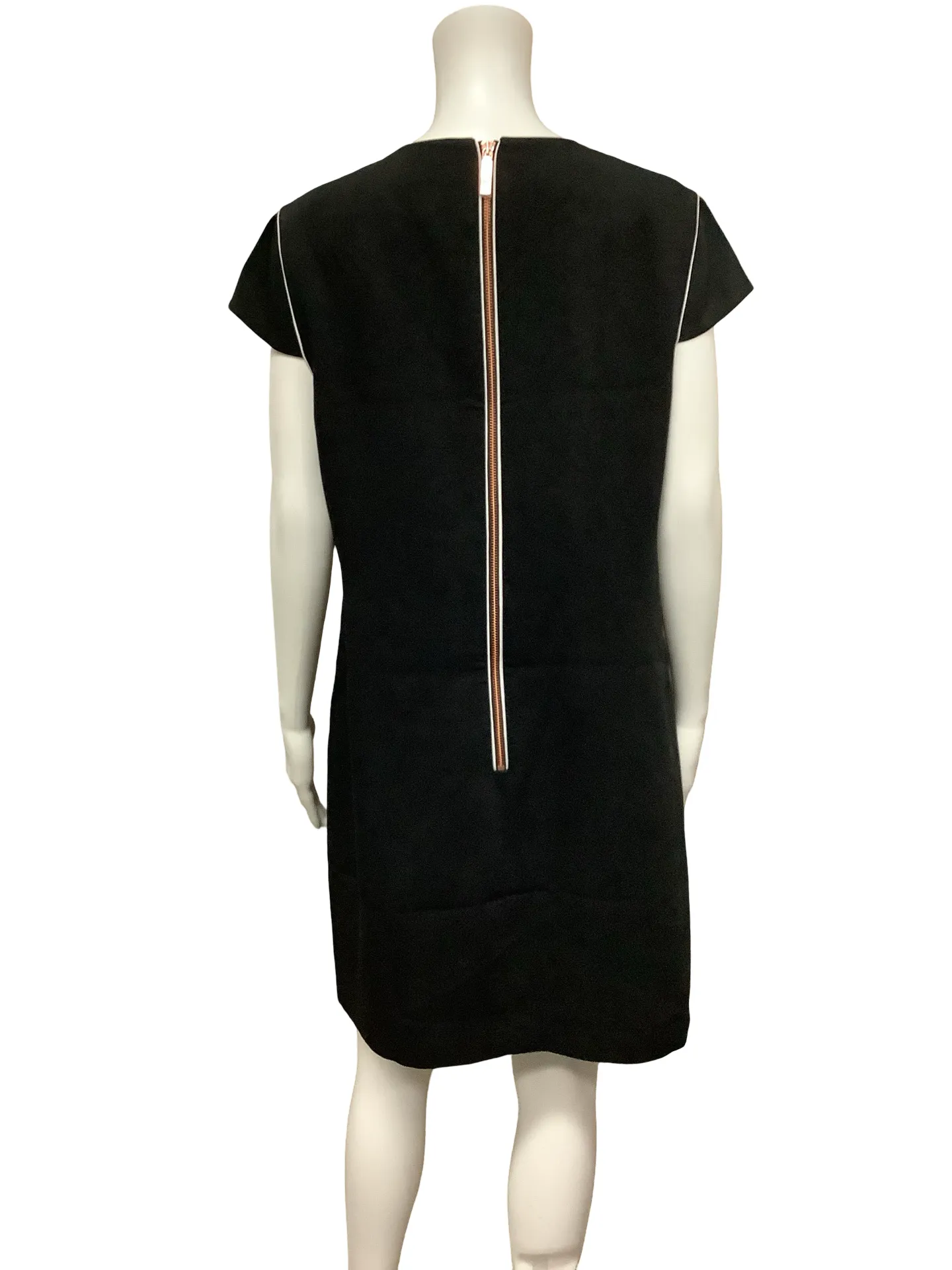 Ted Baker Crew Neck Midi Dress Size: S, 4