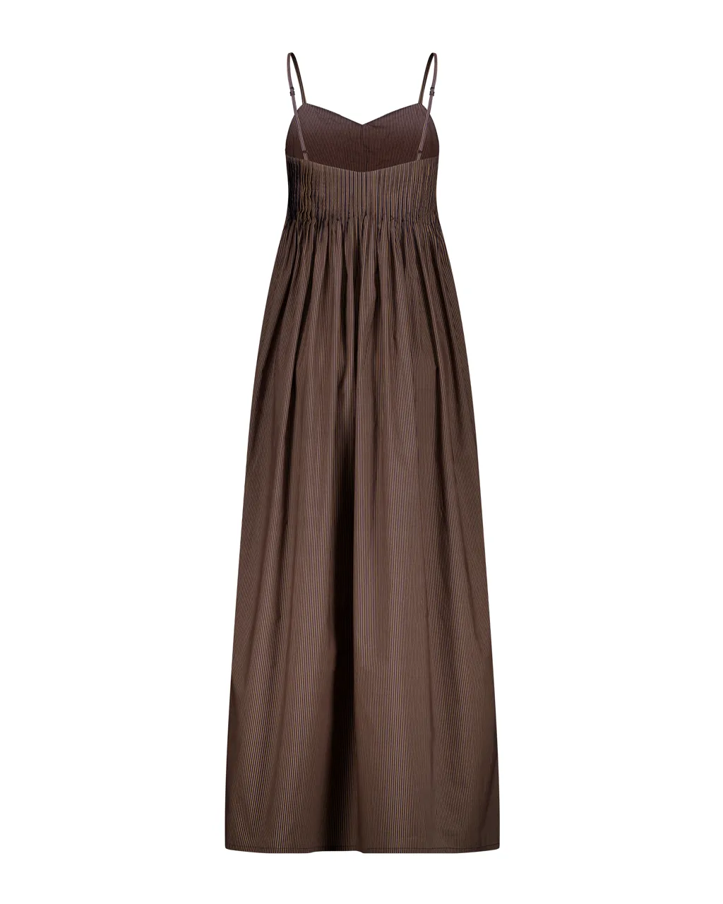 Viv Dress in Tan Stripe